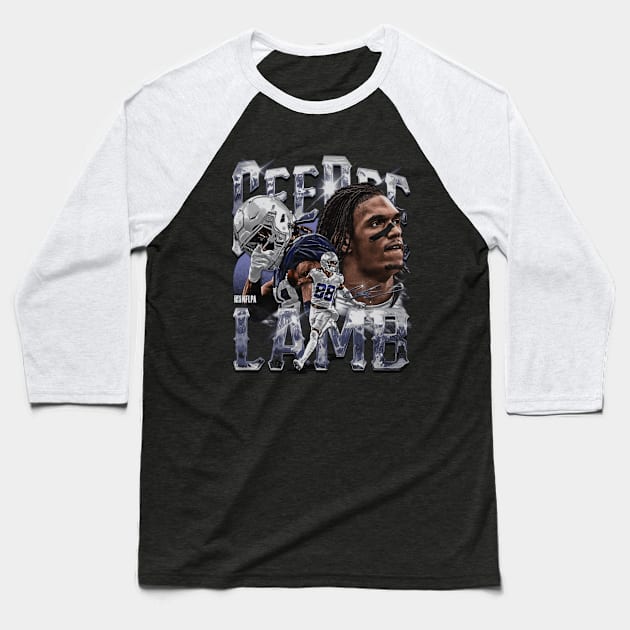 CeeDee Lamb Dallas Vintage Baseball T-Shirt by danlintonpro